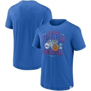 Philadelphia 76ers Fanatics Reinforce True Classics Vintage Slub T-Shirt - Royal